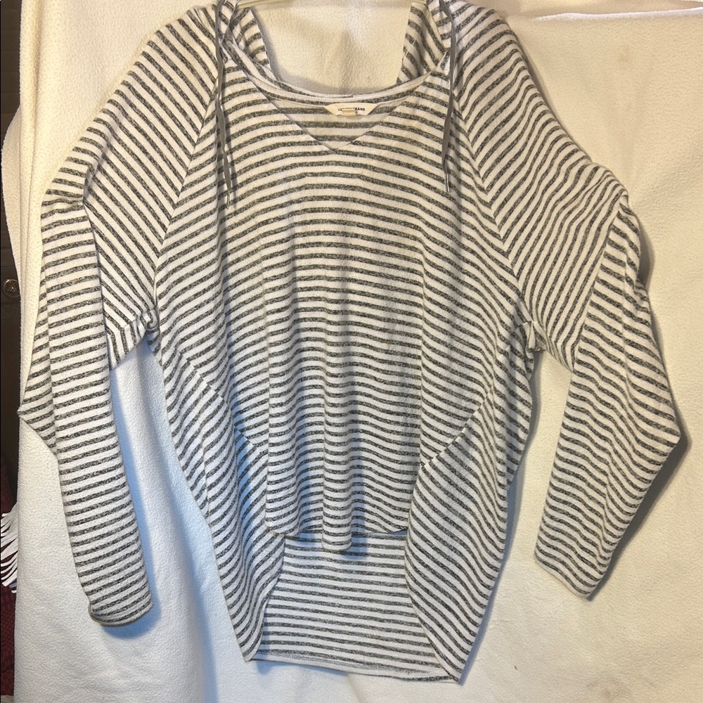 Lucky Brand Striped Long Sleeve Hoody